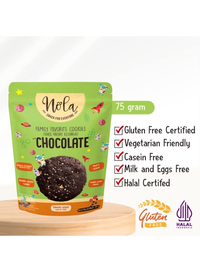 Nola - Gluten Free Mini Cookies with Chocolate 75G - Image 3